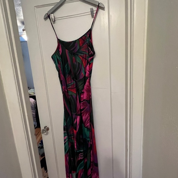 Farm Rio - Midnight Leaves Cutout Midi Dress - Picture 4 of 7